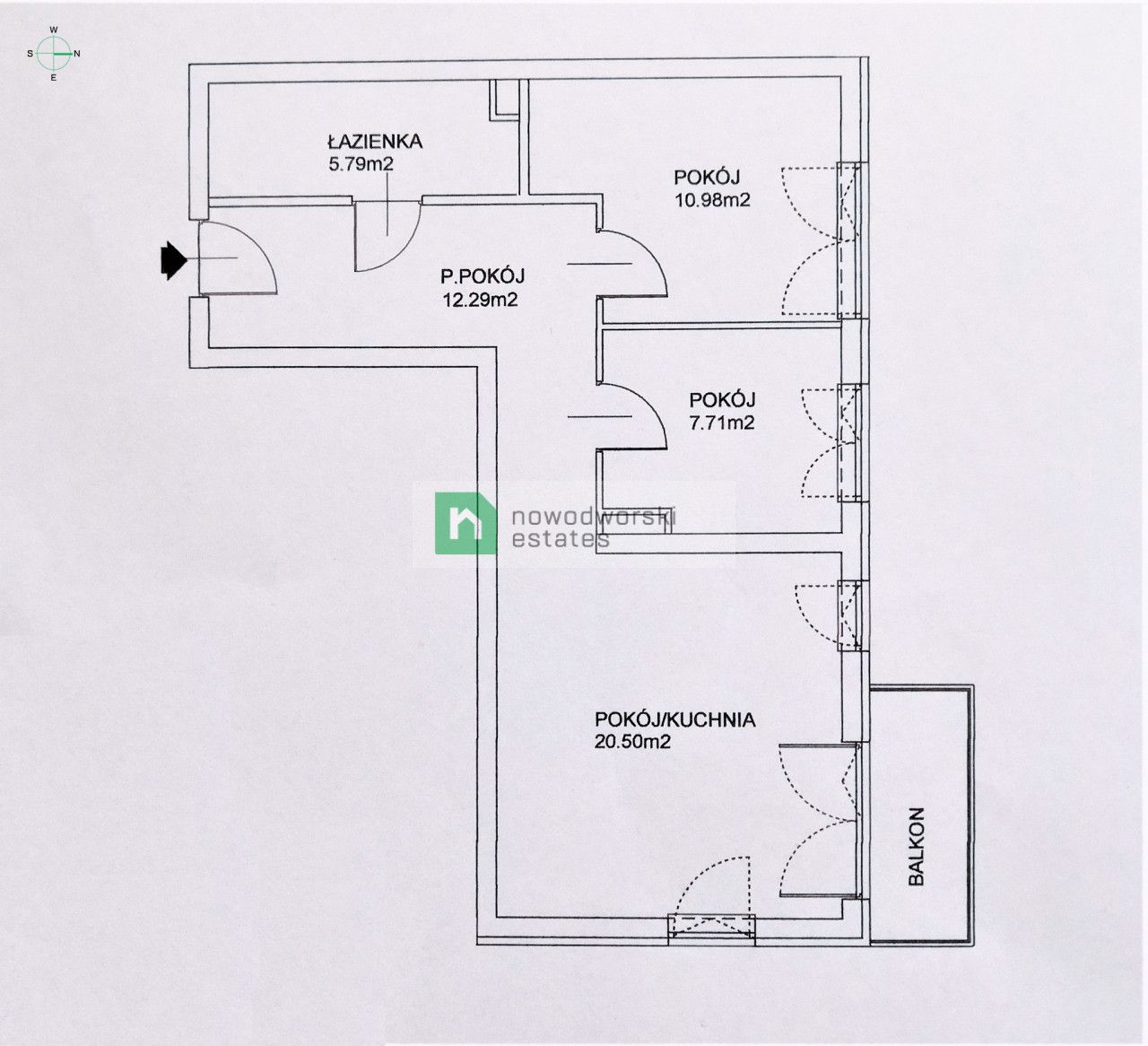 For Sale 3 room apartment, Prokocim-Bieżanów, Złocień - Apartment - Sale - Kraków, Podgórze / Bieżanów-Prokocim