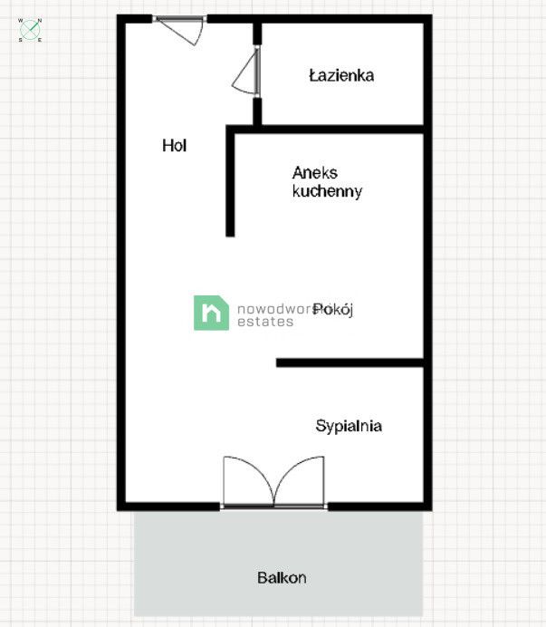 Gotowa kawalerka z wydzieloną sypialnią 40 m2 - Mieszkanie - Sprzedaż - Wrocław, Fabryczna