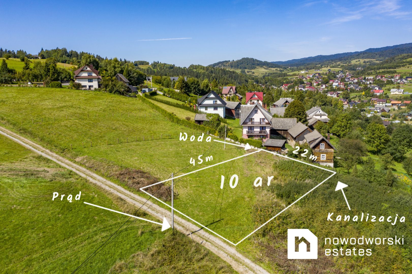 Działka budowlana w Krośnicy - Działka - Sprzedaż - Nowotarski, Krościenko Nad Dunajcem / Krośnica