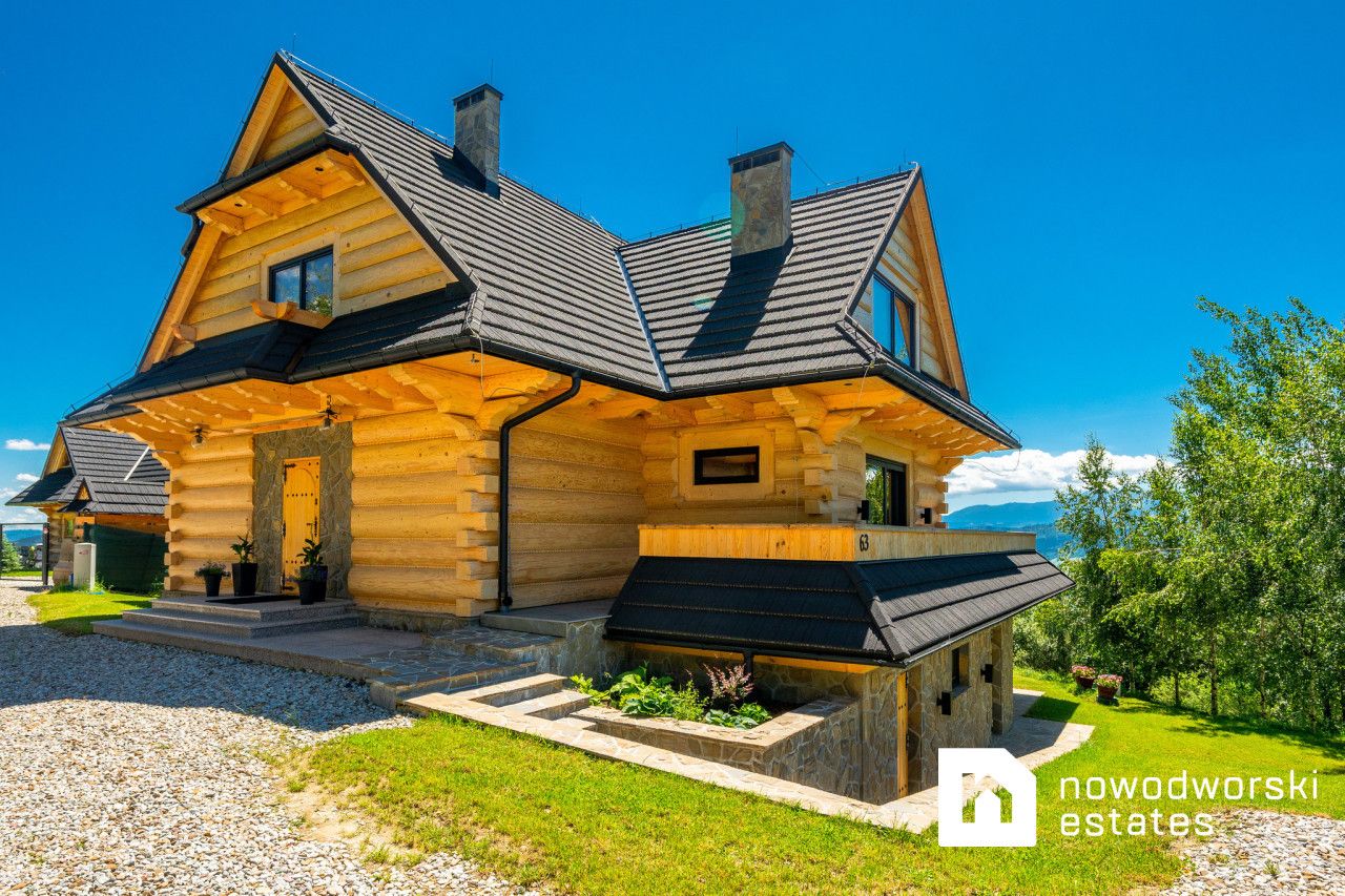 Niezwykły dom z bali nad jeziorem Czorsztyńskim - Dom - Sprzedaż - Nowotarski, Czorsztyn / Huba