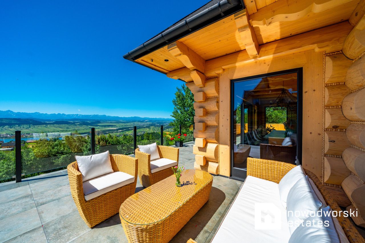 Niezwykły dom z bali nad jeziorem Czorsztyńskim - Dom - Sprzedaż - Nowotarski, Czorsztyn / Huba