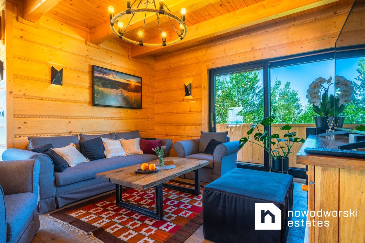 Niezwykły dom z bali nad jeziorem Czorsztyńskim - Dom - Sprzedaż - Nowotarski, Czorsztyn / Huba