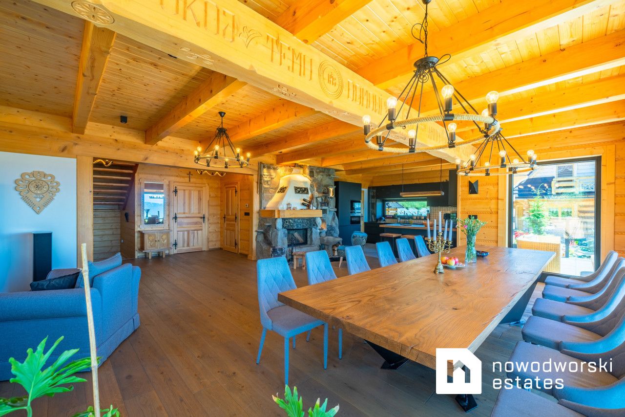 Niezwykły dom z bali nad jeziorem Czorsztyńskim - Dom - Sprzedaż - Nowotarski, Czorsztyn / Huba