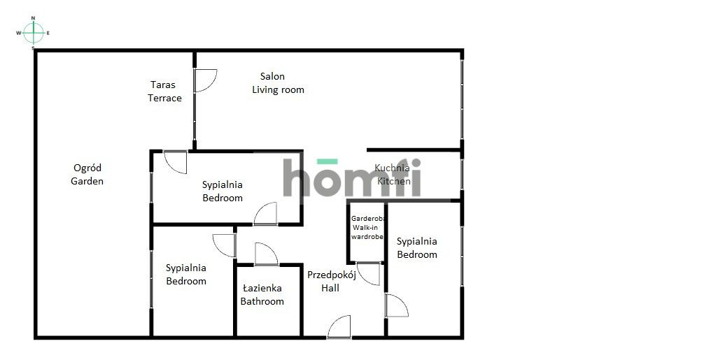 4-rooms flat with garden in Ołtaszyn 3900 PLN - Apartment - Rent - Wrocław, Krzyki / Ołtaszyn